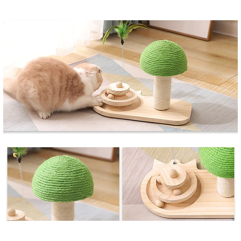Pet Tree Scratching Post with Toy
